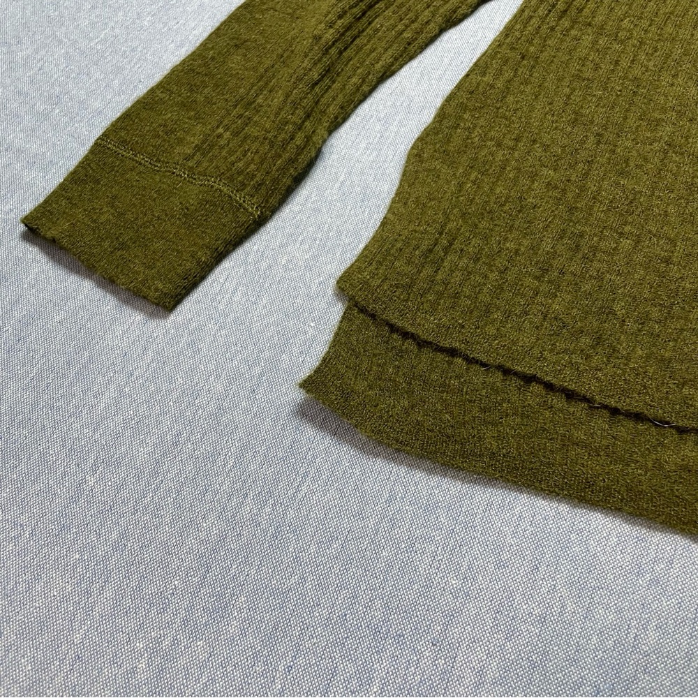 Madewell Ribbed Alpaca Blend Crewneck Sweater Size XXS in Kale - Picture 2 of 5